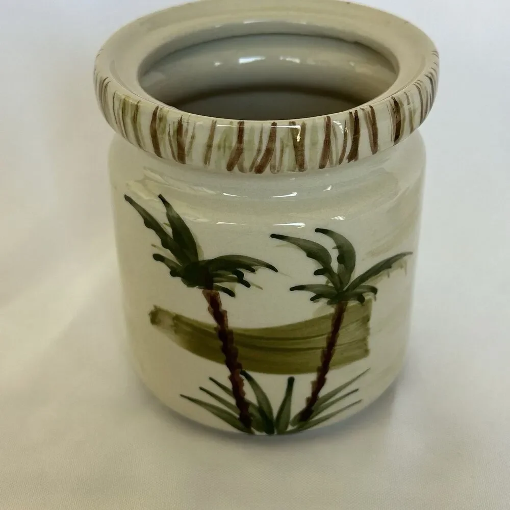 Mulberry Home Collection TROPIC TROPICAL PALM Lidded Rubber Seal 6.5